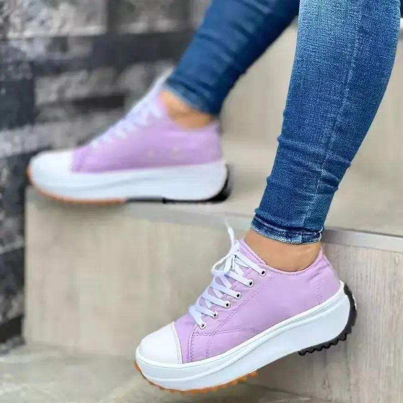 Women's Stylish Casual Sneakers Comfortable Canvas 4