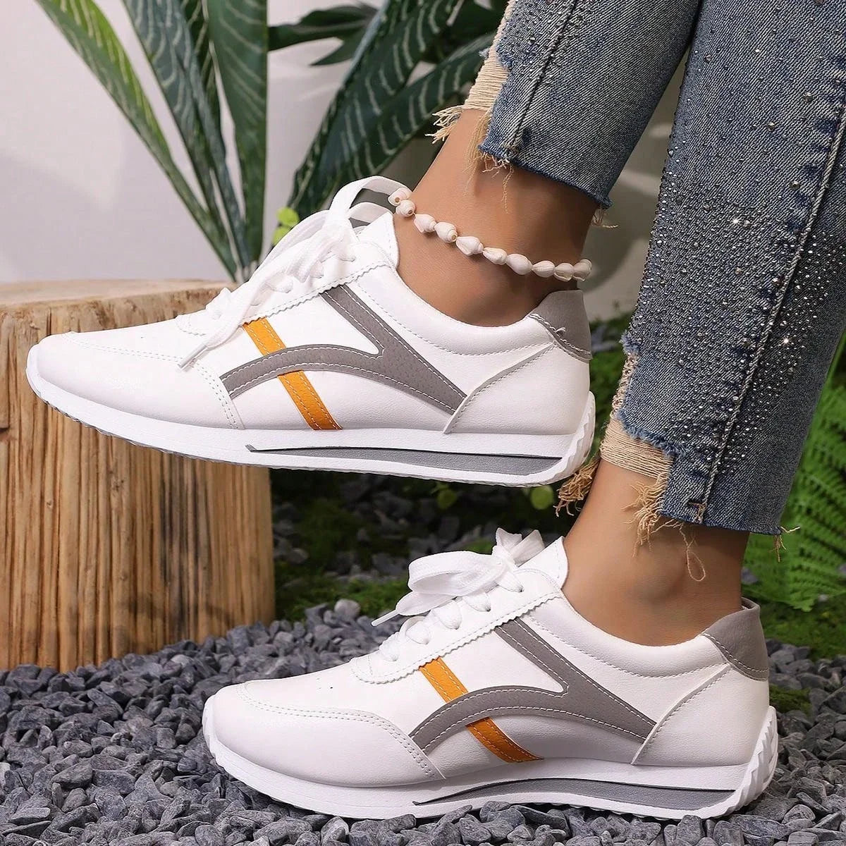 Women's Stylish Casual Sneakers Comfortable Lightweight Synthetic 0