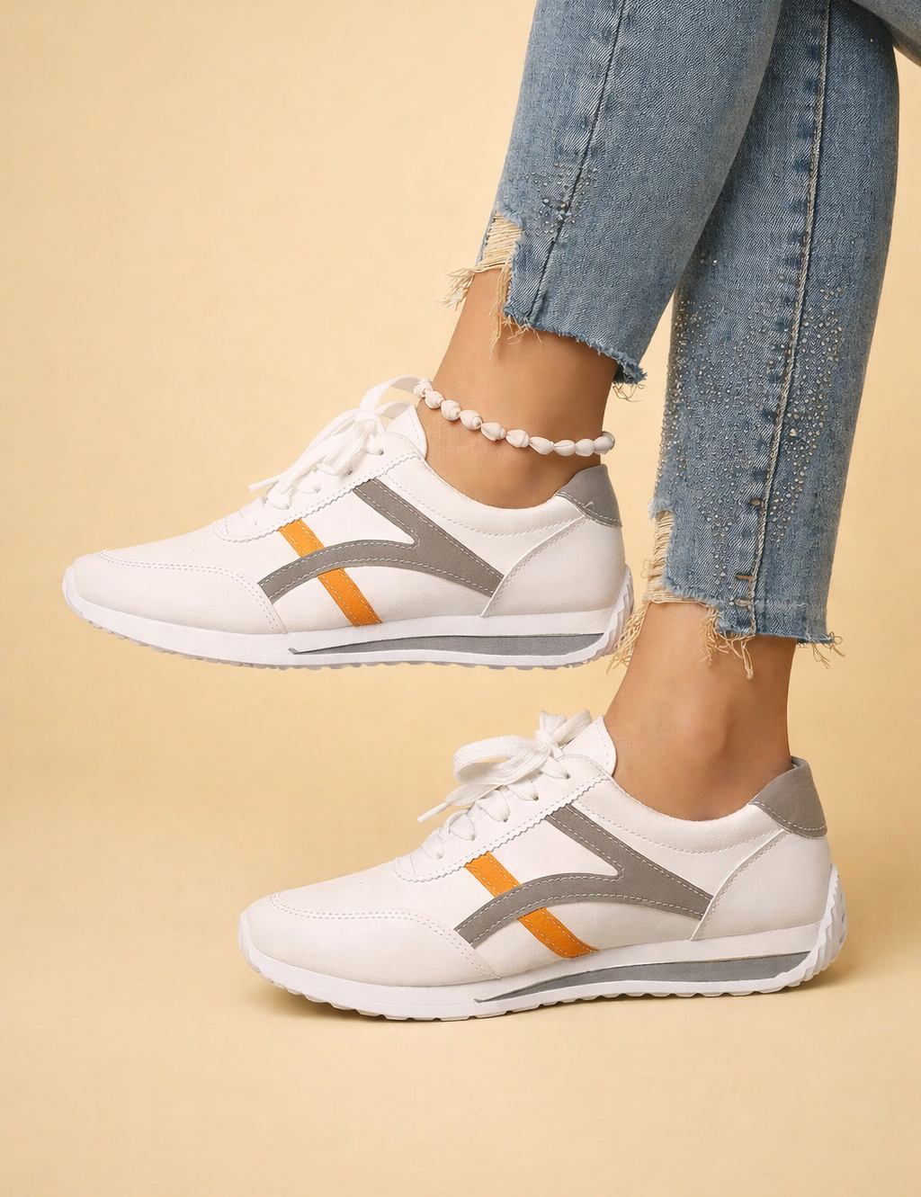 Women's Stylish Casual Sneakers Comfortable Lightweight Synthetic 0
