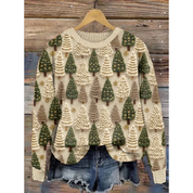 Women's Stylish Christmas Sweater Cozy Knit Fabric 0