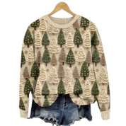 Women's Stylish Christmas Sweater Cozy Knit Fabric 1