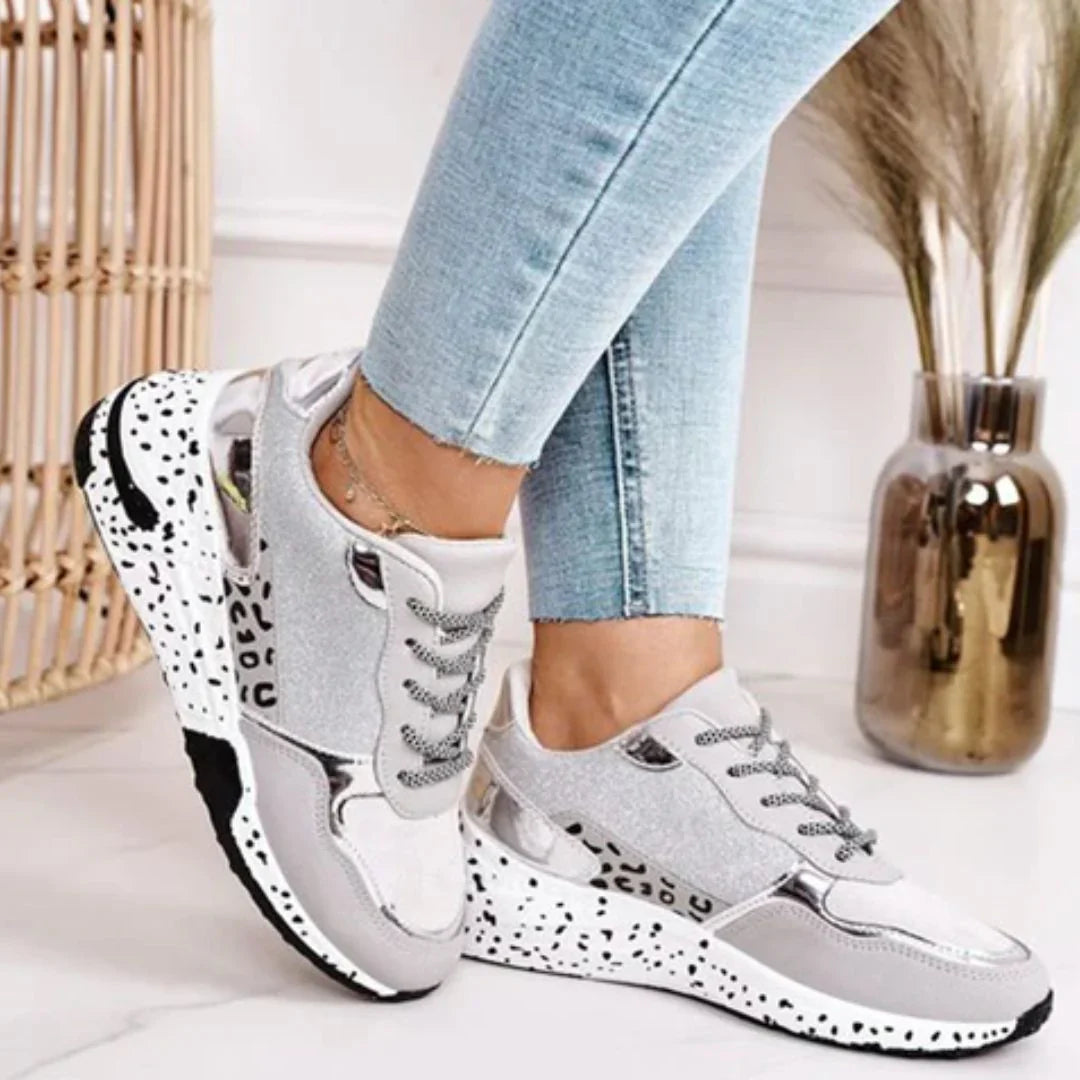 Women's Stylish Chunky Sneakers Comfortable Glittery Finish 2
