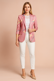 Women's Stylish Jacket with Shawl Collar Lightweight High-Quality Fabric 6