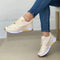 Women's Stylish Lace-Up Sneakers Comfortable Breathable Fabric 2