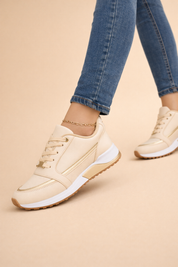 Women's Stylish Lace-Up Sneakers Comfortable Breathable Fabric 2