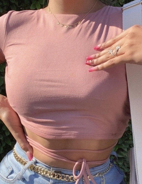 Women's Stylish Letter Print Crop Top Casual Modern Cotton 1