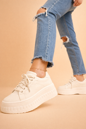 Women's Stylish Plateau Sneakers Comfortable Synthetic 2
