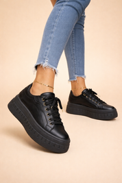 Women's Stylish Plateau Sneakers Comfortable Synthetic 3