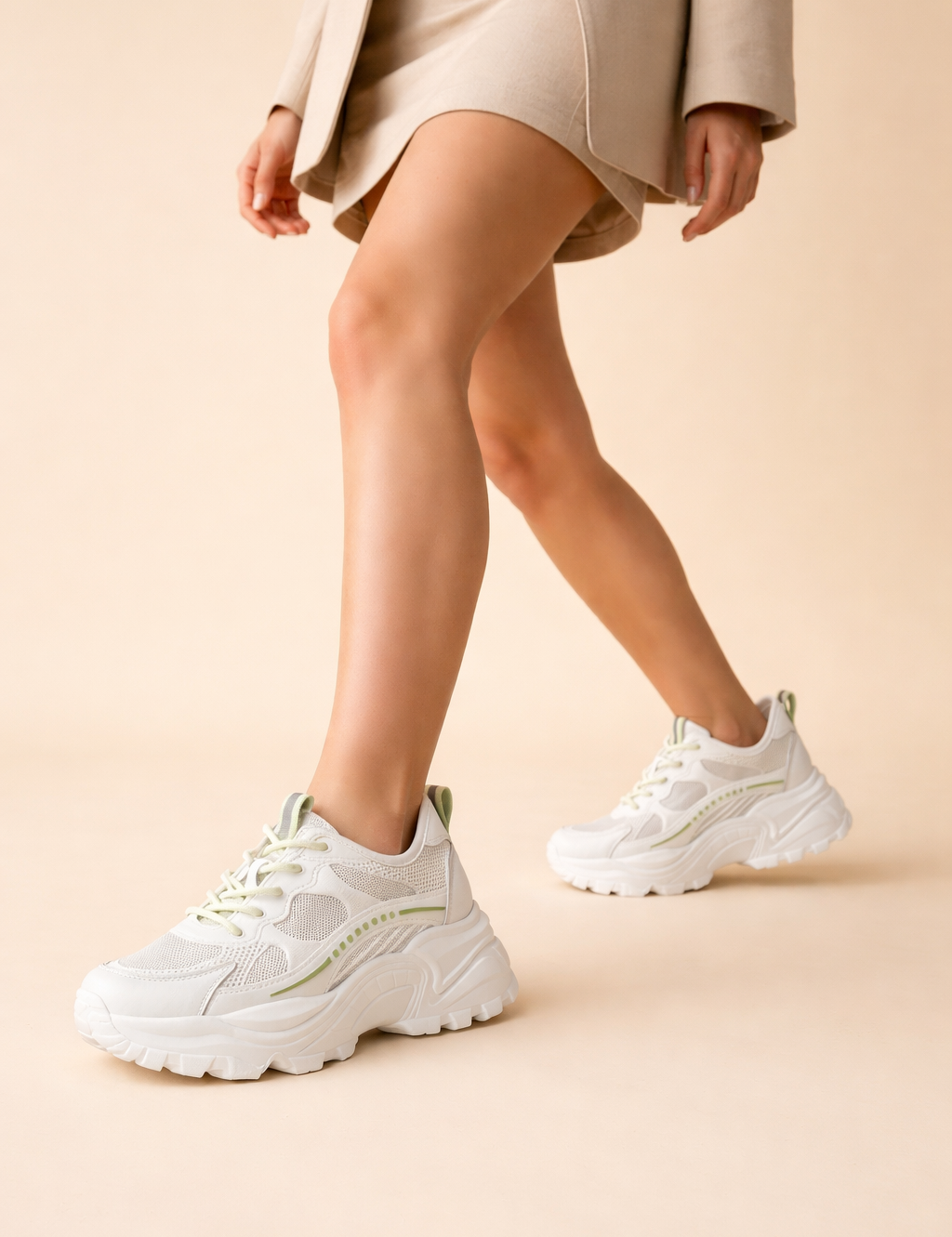 Women's Stylish Platform Sneakers Breathable Mesh Comfort 2
