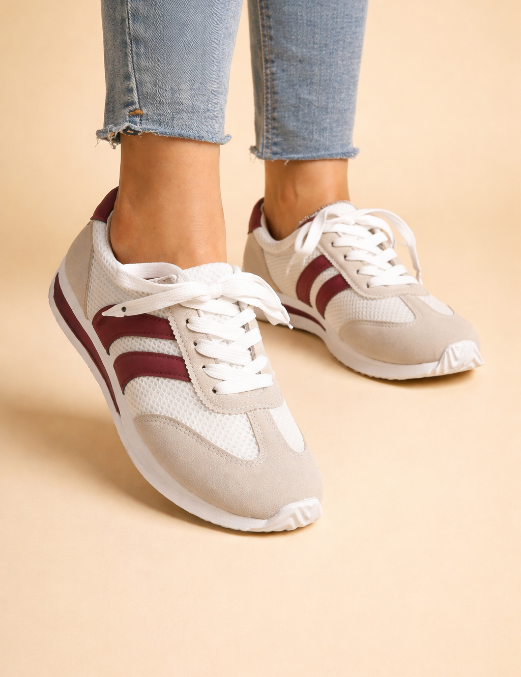 Women's Stylish Platform Sneakers Comfortable Lightweight Synthetic 1