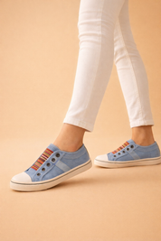 Women's Stylish Slip-On Sneakers Comfortable Everyday Wear 0