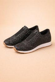 Women's Stylish Slip-On Sneakers Comfortable Glitter Design 2