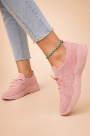 Women's Stylish Slip-On Sneakers Comfortable Knit Fabric 4