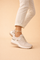 Women's Stylish Wedge Sneakers Comfortable Breathable Faux Leather 4