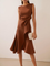 Women's Summer Dress - Elegant Asymmetrical Midi Dress for Cocktail and Formal Occasions 9