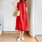 Women's Summer Dress, Relaxed-Fit Midi Dress with Pockets for Warm Weather 7