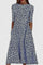 Women's Summer Floral A-Line Midi Dress - Casual Round Neck Dress for Warm Weather Events 2
