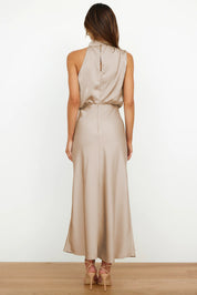Women's Summer Halterneck Maxi Dress - Elegant Cocktail Dress for Evening Events 4
