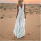 Women's Summer Maxi Dress - Polka Dot Sleeveless V-Neck Boho Sundress for Warm Weather Events 3