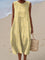 Women's Summer Midi Dress with Pockets, Sleeveless Design for Effortless Style and Comfort 6