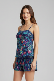 Women’s Summer Two Piece Set with Spaghetti Strap Top and Adjustable Drawstring Shorts 3