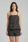 Women’s Summer Two Piece Set with Spaghetti Strap Top and Adjustable Drawstring Shorts 5