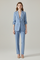 Women’s Tailored Blazer Set with Notched Lapel and Straight-Leg Trousers 2