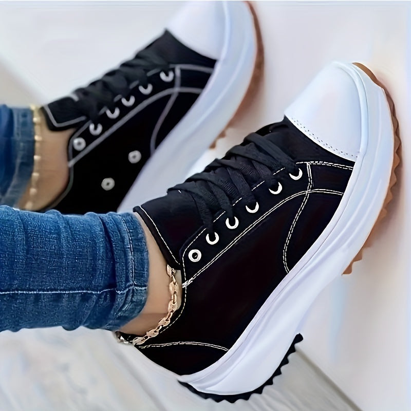 Women's Trendy High-Top Sneakers Comfortable Canvas 0