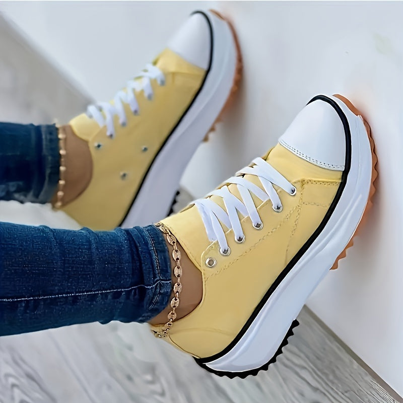 Women's Trendy High-Top Sneakers Comfortable Canvas 1