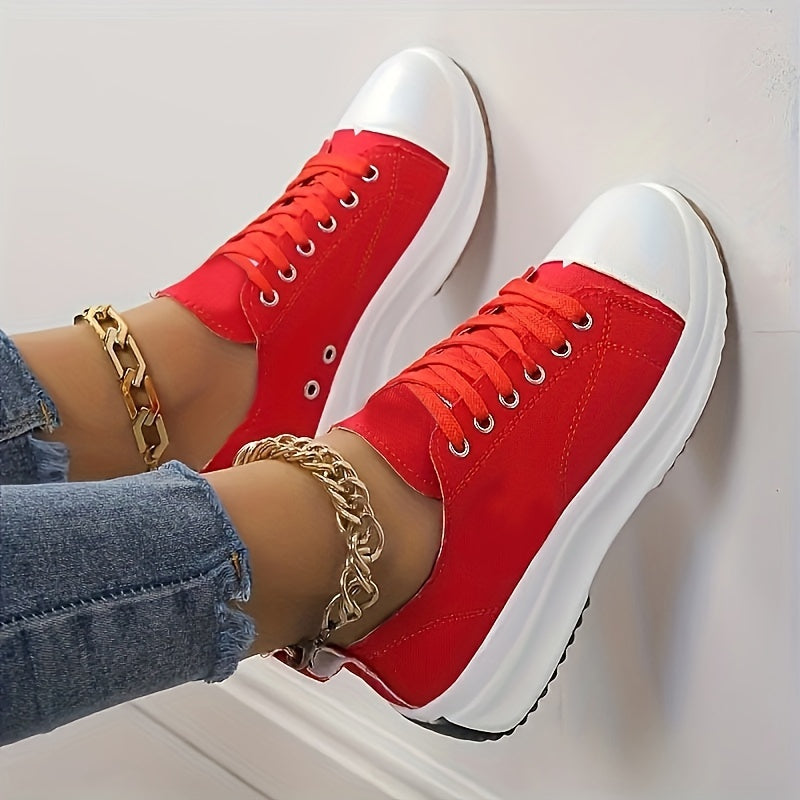 Women's Trendy High-Top Sneakers Comfortable Canvas 4