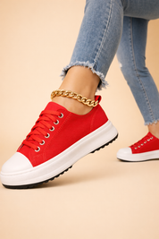 Women's Trendy High-Top Sneakers Comfortable Canvas 4