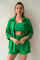 Women’s Two-Piece Set with Oversized Blouse and Adjustable High-Rise Shorts 7