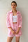 Women’s Two-Piece Set with Oversized Blouse and Adjustable High-Rise Shorts 8