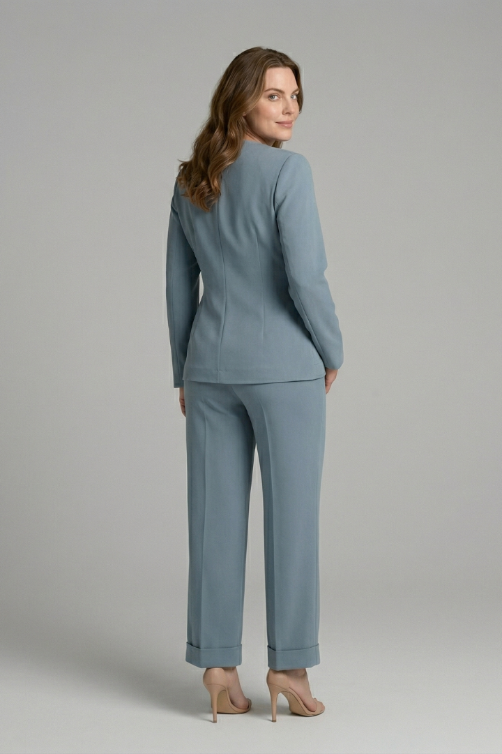 Women's Two Piece Set - Chic V-Neck Wrap Top & Cropped Trousers | Stylish Co Ord Sets for Effortless Summer Style 4