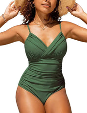 Women's V-neck swimsuit 14