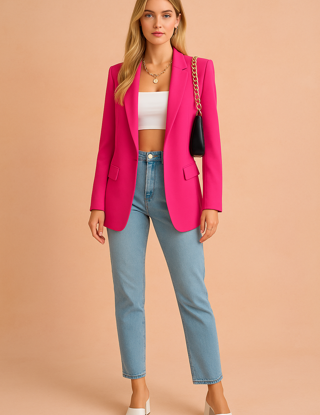 Women's Versatile Blazer Lightweight Fabric for Everyday Wear 2