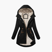 Women's Winter Parka with Lined Hood and Adjustable Waist for Cold Weather 1