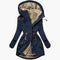 Women's Winter Parka with Lined Hood and Adjustable Waist for Cold Weather 2