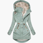 Women's Winter Parka with Lined Hood and Adjustable Waist for Cold Weather 3