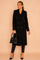 Women's elegant double-breasted winter coat with pockets 2