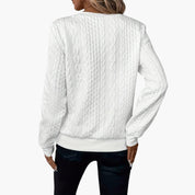 Womens Half Zip Jumper - Stylish Cable Knit Pullover with Zippered Neckline for Comfort and Versatility 2