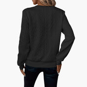 Womens Half Zip Jumper - Stylish Cable Knit Pullover with Zippered Neckline for Comfort and Versatility 8
