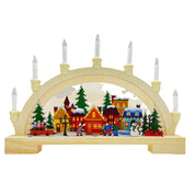 Wooden Christmas LED Bridge Lamp Decorations 0