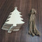 Wooden Christmas Tree Hanging Pendant Set 5