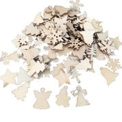 Wooden Christmas hanging, set of 50 pieces 1