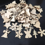 Wooden Christmas hanging, set of 50 pieces 4