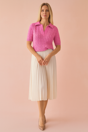 Zuzanna | Collared Sweater Blouse 0