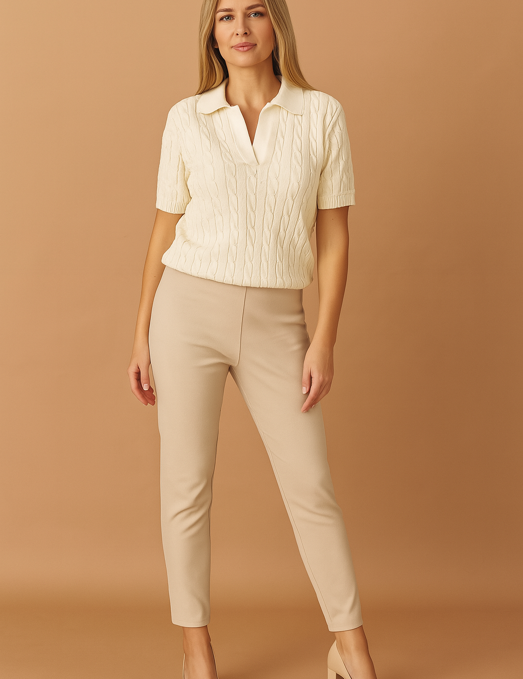 Zuzanna | Collared Sweater Blouse 2