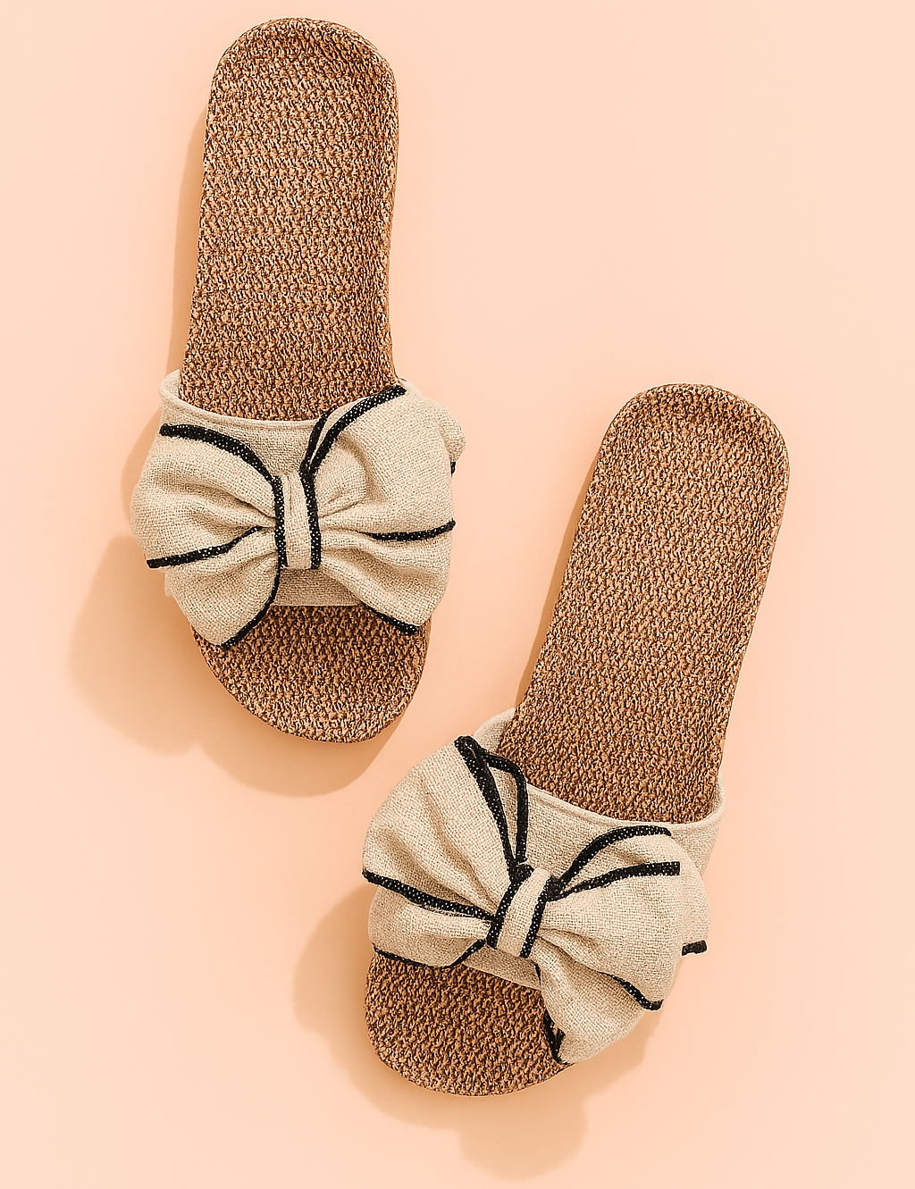 Zuzanna | Flip-flops with a striking bow 0