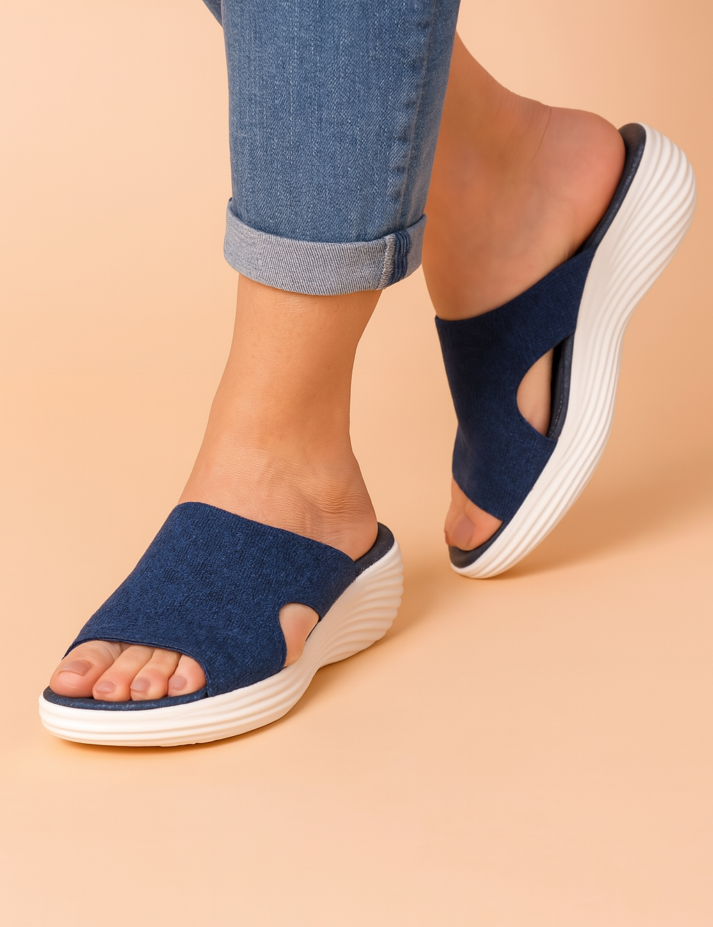 Zuzanna | Wavy platform flip-flops 2